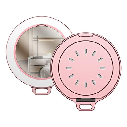 Magnetic MagSafe Aluminum Alloy Aromatherapy Mirror Bracket with Straps(Pink) - Ring Holder by buy2fix | Online Shopping UK | buy2fix