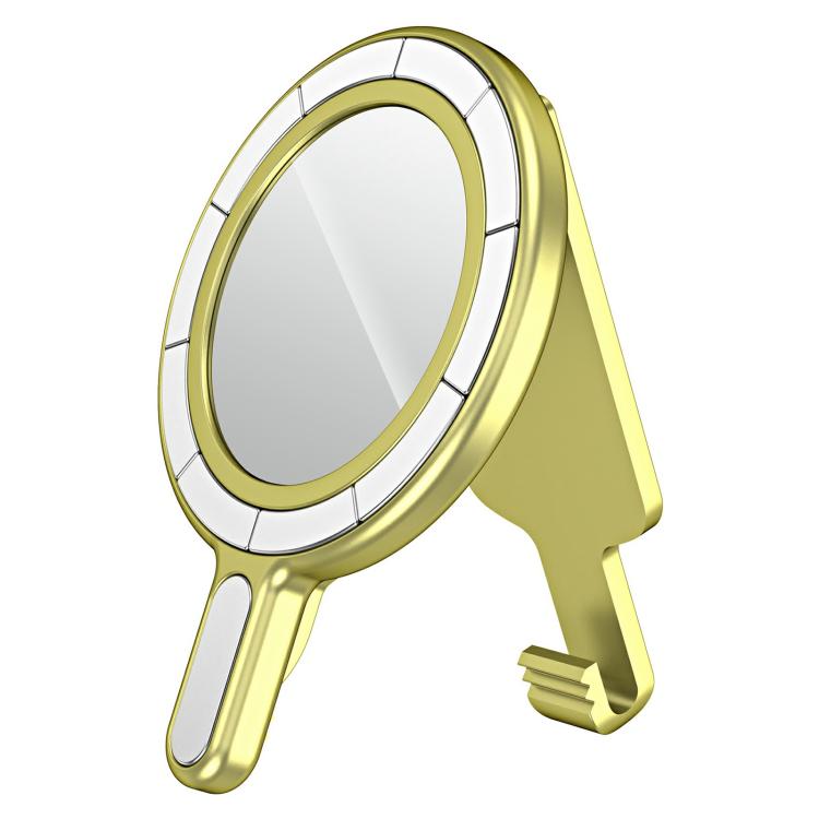 Magnetic MagSafe Phone Holder Belt Clip Electroplating Mirror Bracket(Yellow Gold) - Ring Holder by buy2fix | Online Shopping UK | buy2fix