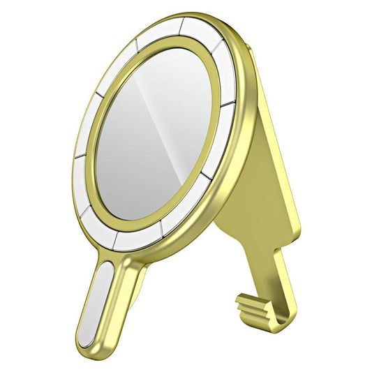 Magnetic MagSafe Phone Holder Belt Clip Electroplating Mirror Bracket(Yellow Gold) - Ring Holder by buy2fix | Online Shopping UK | buy2fix