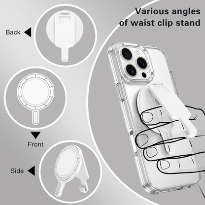 Magnetic MagSafe Phone Holder Belt Clip Electroplating Mirror Bracket(Grey) - Ring Holder by buy2fix | Online Shopping UK | buy2fix