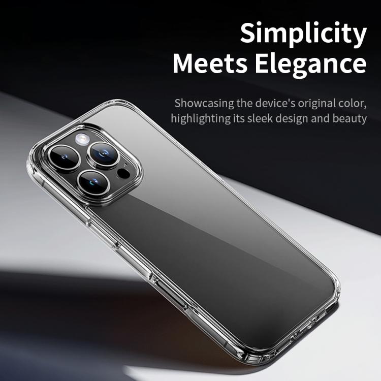 For iPhone 16 Plus ROCK Pure Series Clear PC Hybrid TPU Phone Case(Transparent) - iPhone 16 Plus Cases by ROCK | Online Shopping UK | buy2fix
