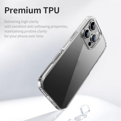 For iPhone 16 Plus ROCK Pure Series Clear PC Hybrid TPU Phone Case(Transparent) - iPhone 16 Plus Cases by ROCK | Online Shopping UK | buy2fix