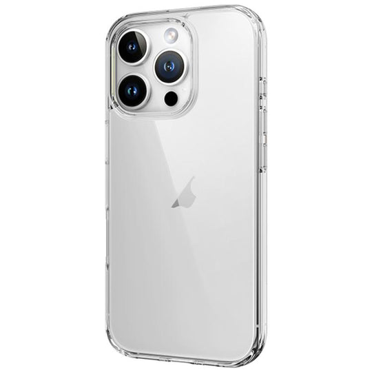 For iPhone 16 Pro ROCK Pure Series Clear PC Hybrid TPU Phone Case(Transparent)
