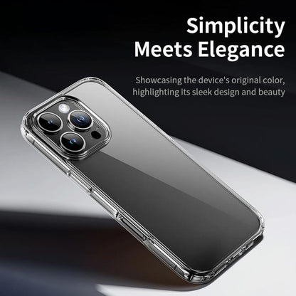 For iPhone 16 Pro Max ROCK Pure Series Clear PC Hybrid TPU Phone Case(Transparent) - iPhone 16 Pro Max Cases by ROCK | Online Shopping UK | buy2fix