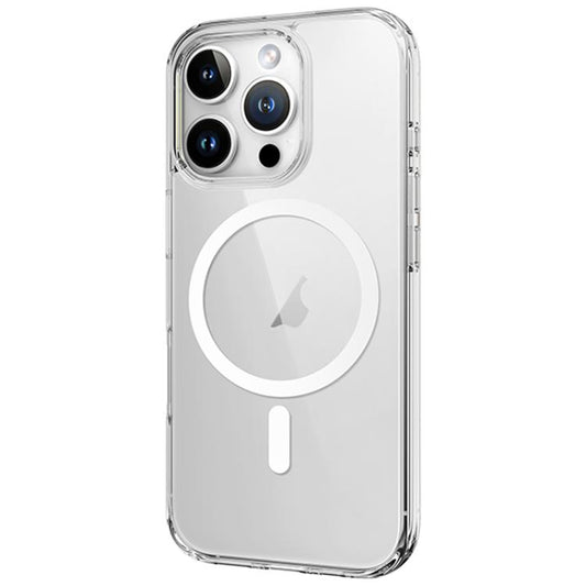 For iPhone 16 Pro ROCK JingDun Series Clear MagSafe PC Hybrid TPU Phone Case(Transparent) - iPhone 16 Pro Cases by ROCK | Online Shopping UK | buy2fix