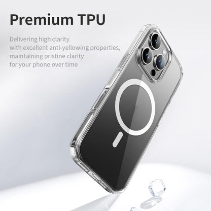 For iPhone 16 Plus ROCK JingDun Series Clear MagSafe PC Hybrid TPU Phone Case(Transparent) - iPhone 16 Plus Cases by ROCK | Online Shopping UK | buy2fix