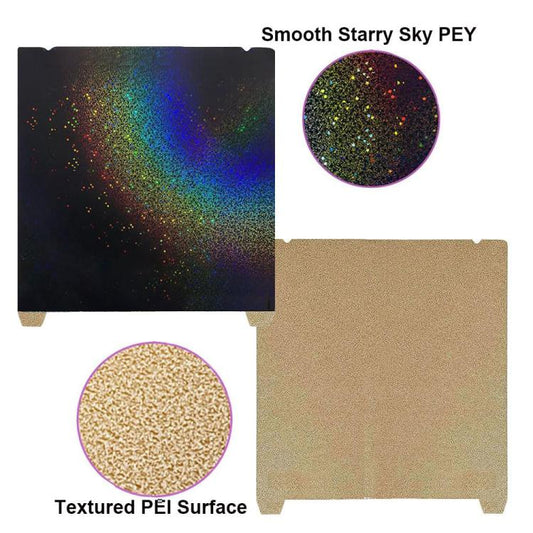 3D Printer Build Plate Spring Steel Sheet For Creality 235x235mm, Style:PEI Coating + PEY Film - Parts by buy2fix | Online Shopping UK | buy2fix