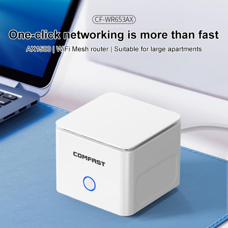COMFAST CF-WR653AX 1500Mbps 2.4GHz / 5.8GHz Dual-Band Gigabit WiFi 6 Mesh Router, Plug:AU Plug - Wireless Routers by COMFAST | Online Shopping UK | buy2fix
