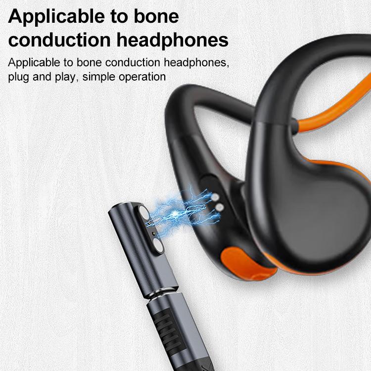 Smart Watch / Bone Conduction Earphone USB-C / Type-C Interface Adapter Converter, Type:2 Pin 2.8mm(Black) - Other Accessories by buy2fix | Online Shopping UK | buy2fix