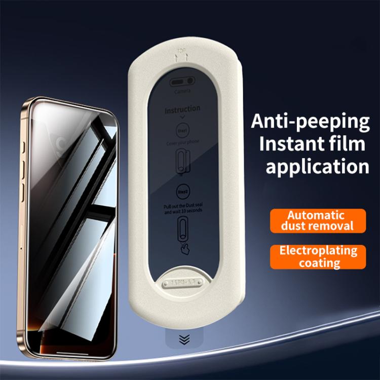 For iPhone 16 Pro Easy Install Box Dust-Free Privacy Tempered Glass Film - iPhone 16 Pro Tempered Glass by buy2fix | Online Shopping UK | buy2fix
