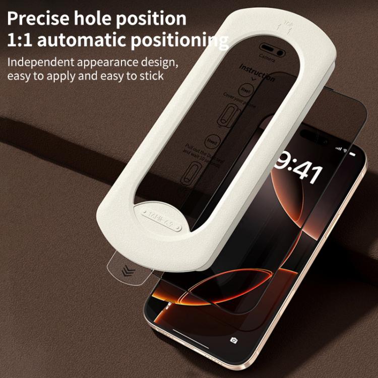 For iPhone 12 / 12 Pro Easy Install Box Dust-Free Privacy Tempered Glass Film - iPhone 12 / 12 Pro Tempered Glass by buy2fix | Online Shopping UK | buy2fix
