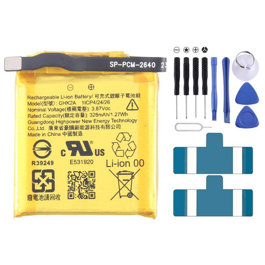 For Fitbit GHK2A 328mAh Battery Replacement - For Watch by buy2fix | Online Shopping UK | buy2fix