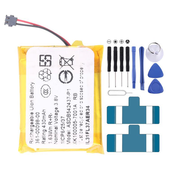 For Garmin Fenix 5X / 5X Plus 361-00098-00 500mAh Battery Replacement