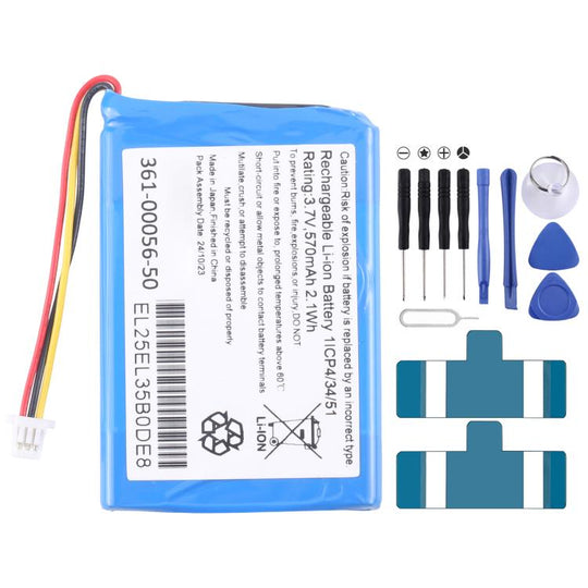 For Garmin Drive50LM/51LMT/52LMGPS 361-00056-50 570mAh Battery Replacement