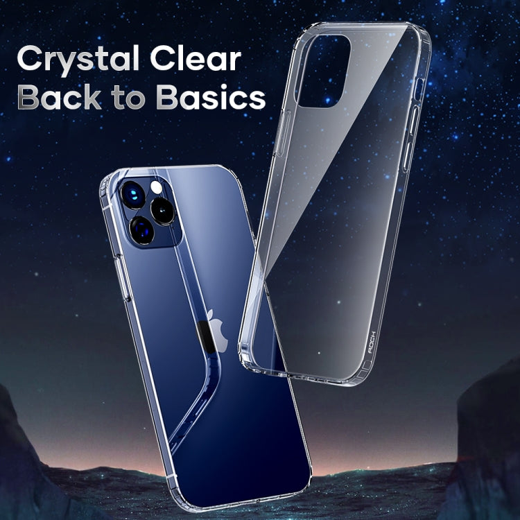 For iPhone 12 Pro Max Rock Early Series Transparent TPU Shockproof Protective Case(Transparent) - iPhone 12 Pro Max Cases by ROCK | Online Shopping UK | buy2fix
