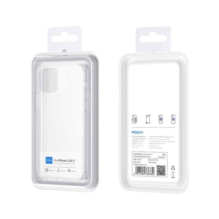 For iPhone 12 Pro Max Rock Early Series Transparent TPU Shockproof Protective Case(Transparent) - iPhone 12 Pro Max Cases by ROCK | Online Shopping UK | buy2fix