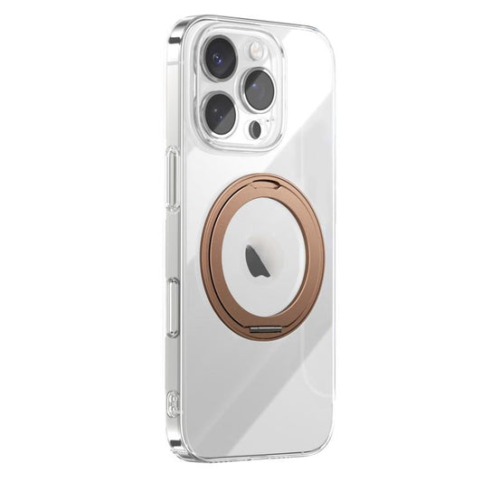 For iPhone 16 Pro JOYROOM JR-16JL6 Ultra-Thin Magnetic Phone Case with 360 Rotatable Ring(Gold) - iPhone 16 Pro Cases by JOYROOM | Online Shopping UK | buy2fix