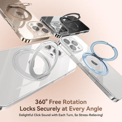 For iPhone 16 Pro JOYROOM JR-16JL6 Ultra-Thin Magnetic Phone Case with 360 Rotatable Ring(Gold) - iPhone 16 Pro Cases by JOYROOM | Online Shopping UK | buy2fix