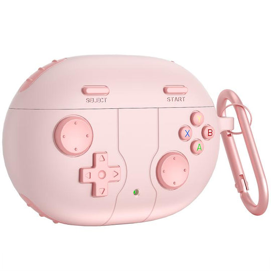 For Beats Studio Buds+ Retro Game Console Style Silicone Earbuds Case(Pink)