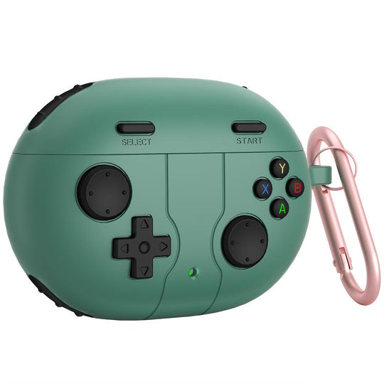 For Beats Studio Buds+ Retro Game Console Style Silicone Earbuds Case(Green)