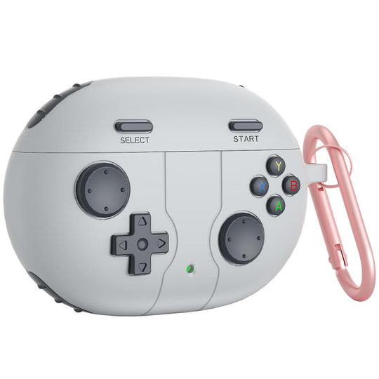 For Beats Studio Buds+ Retro Game Console Style Silicone Earbuds Case(Grey)