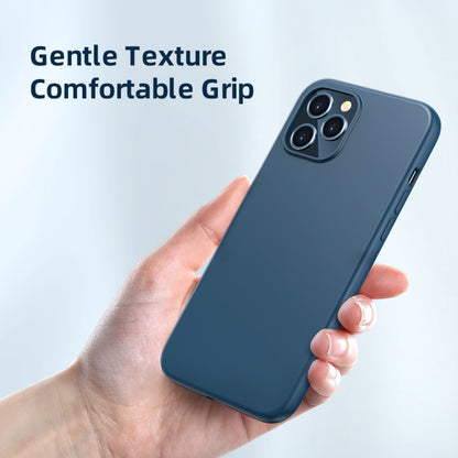 For iPhone 12 mini ROCK Liquid Silicone Shockproof Protective Case(Blue) - iPhone 12 mini Cases by ROCK | Online Shopping UK | buy2fix