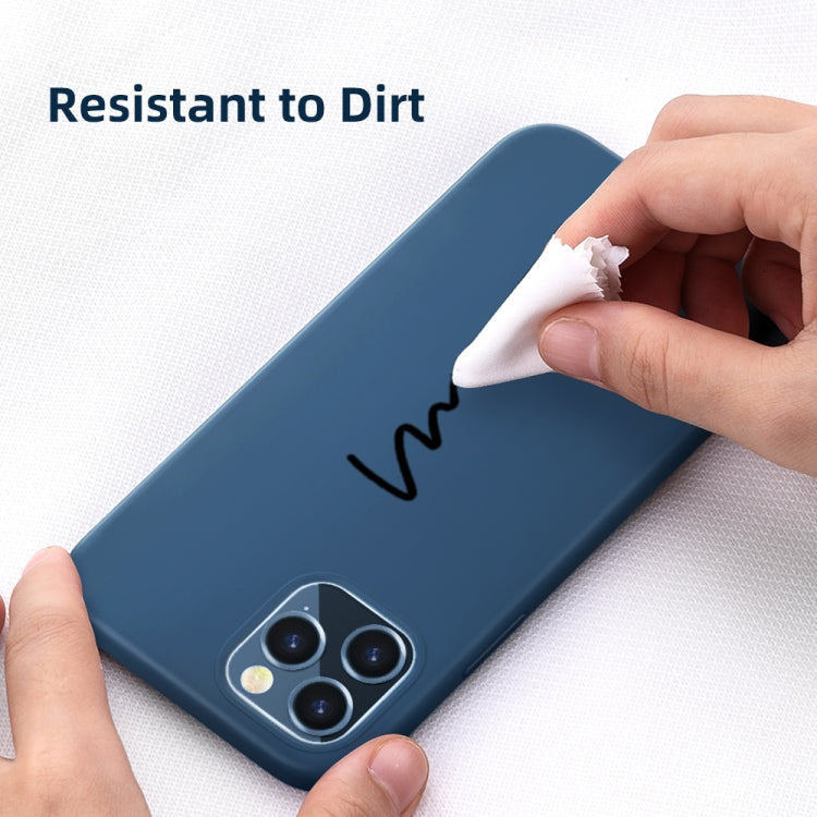 For iPhone 12 mini ROCK Liquid Silicone Shockproof Protective Case(Blue) - iPhone 12 mini Cases by ROCK | Online Shopping UK | buy2fix