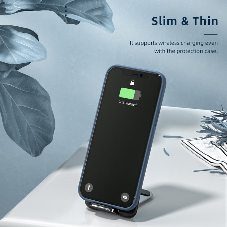 For iPhone 12 mini ROCK Liquid Silicone Shockproof Protective Case(Blue) - iPhone 12 mini Cases by ROCK | Online Shopping UK | buy2fix