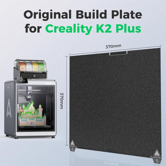 3D Printer Build Plate Spring Steel Sheet For Creality K2 Plus, Style:Black / Single-sided PEI Coating - Parts by buy2fix | Online Shopping UK | buy2fix