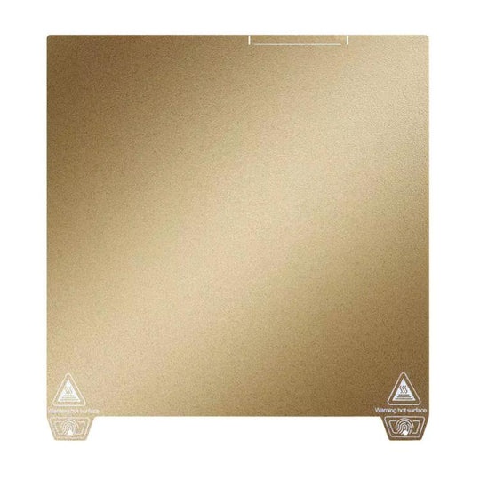 3D Printer Build Plate Spring Steel Sheet For Creality K2 Plus, Style:Gold / Double-sided PEI Coating