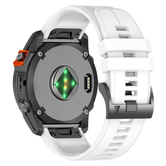 For Garmin 26mm Official Quick Release Silicone Watch Band(White)