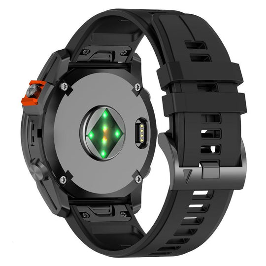 For Garmin 26mm Official Quick Release Silicone Watch Band(Black)