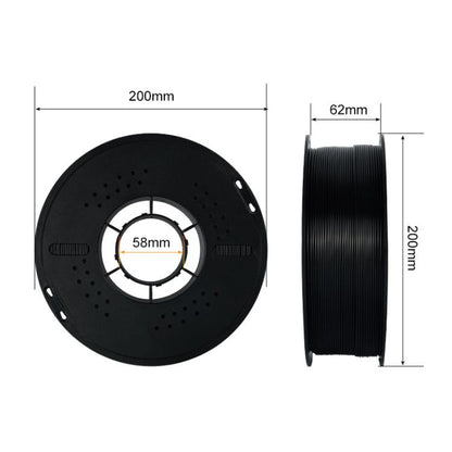 ASA Filament Carbon Fiber 1.75mm / 1kg for 3D Printer(White) - Parts by buy2fix | Online Shopping UK | buy2fix