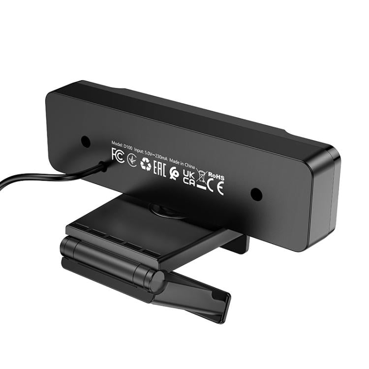 hoco D100 1080P 2MP USB Computer Camera(Black) - HD Camera by hoco | Online Shopping UK | buy2fix