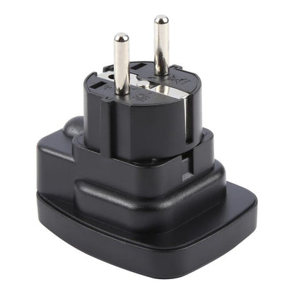WSA-9 German Plug Global Travel Universal Adapter with Safety Shutter(Black) - Plug Adaptor by buy2fix | Online Shopping UK | buy2fix