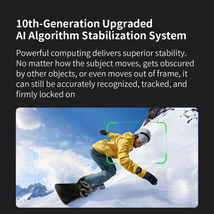 FUNSNAP CM8 Smartphone Stabilizer Foldable 3-axis Anti-shake Vlog Shooting Gimbal, Basic Version(Black) - Handheld Gimbals by FUNSNAP | Online Shopping UK | buy2fix