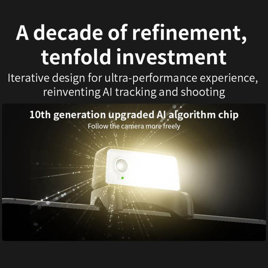 FUNSNAP CM8 Smartphone Stabilizer Foldable 3-axis Anti-shake Vlog Shooting Gimbal, AI Version(Black) - Handheld Gimbals by FUNSNAP | Online Shopping UK | buy2fix