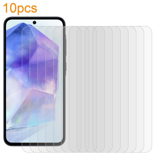 For Samsung Galaxy A55 5G 10pcs xDfind 0.26mm 9H 2.5D Middle Aluminum Tempered Glass Film