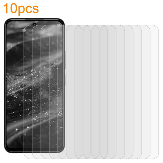 For Redmi 13 5G / 4G / Note 13R 10pcs xDfind 0.26mm 9H 2.5D Middle Aluminum Tempered Glass Film