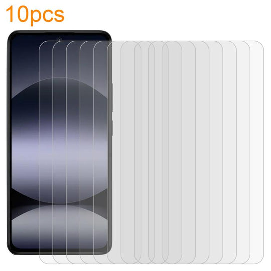 For Redmi Note 14 4G 164.84mm 10pcs xDfind 0.26mm 9H 2.5D Middle Aluminum Tempered Glass Film
