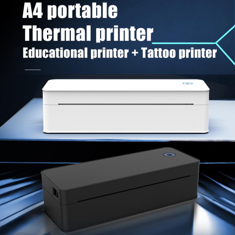 A401 Portable A4 Thermal Printer Educational Tattoo Printer(Black) - Receipt Printers by buy2fix | Online Shopping UK | buy2fix