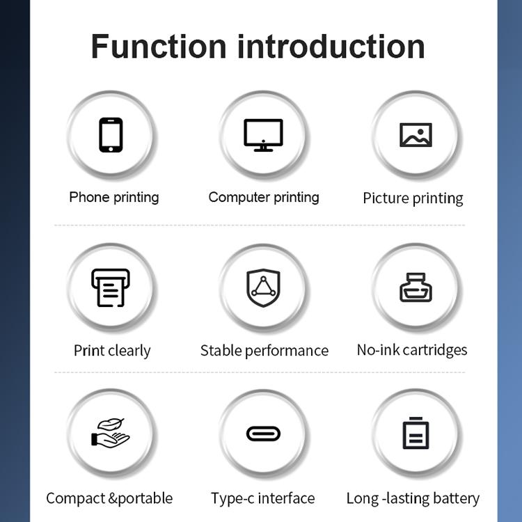 A401 Portable A4 Thermal Printer Educational Tattoo Printer(Black) - Receipt Printers by buy2fix | Online Shopping UK | buy2fix