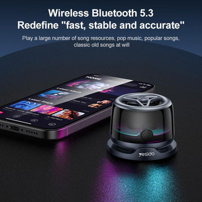 Yesido YSW32 3W RGB Magnetic Mini Wireless Speaker(Black) - Mini Speaker by Yesido | Online Shopping UK | buy2fix