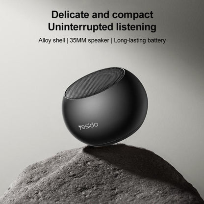 Yesido YSW33 3W Aluminum Alloy Mini Wireless Speaker(Black) - Mini Speaker by Yesido | Online Shopping UK | buy2fix