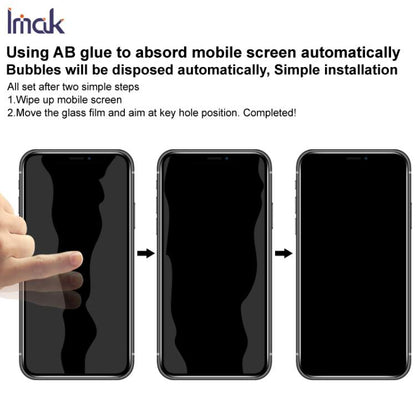 For Google Pixel 9a imak Privacy Tempered Glass Film, Support Fingerprint Unlocking - Google Tempered Glass by imak | Online Shopping UK | buy2fix