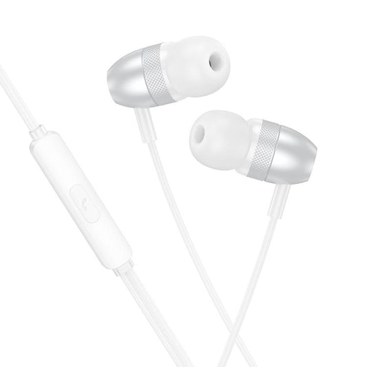 Borofone BM95 Excepcional Type-C Interface Universal Digital Wired Earphones with Microphone, Length: 1.2m(Silver) - Normal Style Earphone by Borofone | Online Shopping UK | buy2fix