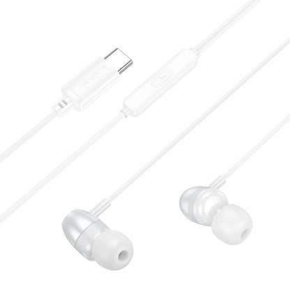 Borofone BM95 Excepcional Type-C Interface Universal Digital Wired Earphones with Microphone, Length: 1.2m(Silver) - Normal Style Earphone by Borofone | Online Shopping UK | buy2fix