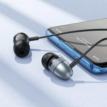 Borofone BM95 Excepcional Type-C Interface Universal Digital Wired Earphones with Microphone, Length: 1.2m(Metal Grey) - Normal Style Earphone by Borofone | Online Shopping UK | buy2fix