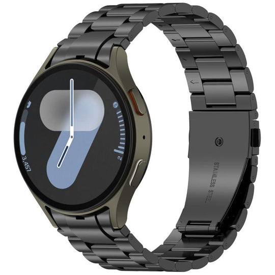 For Samsung Galaxy Watch 7 / FE / 6 / 5 / 4 xDfind Three Beads Metal Watch Band(Black)