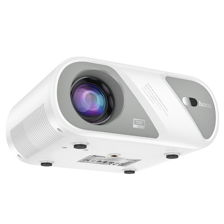 hoco DT1 1280x720P 140ANSI WiFi Bluetooth Wireless Projector Same Screen Version, EU Plug(White) - Mini Projector by hoco | Online Shopping UK | buy2fix
